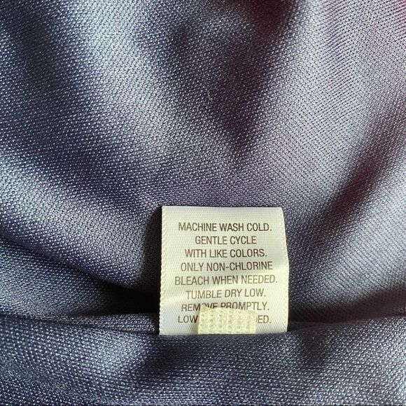 Navy & Orange Floral Ruffle Tank | Size S - Picture 6 of 8